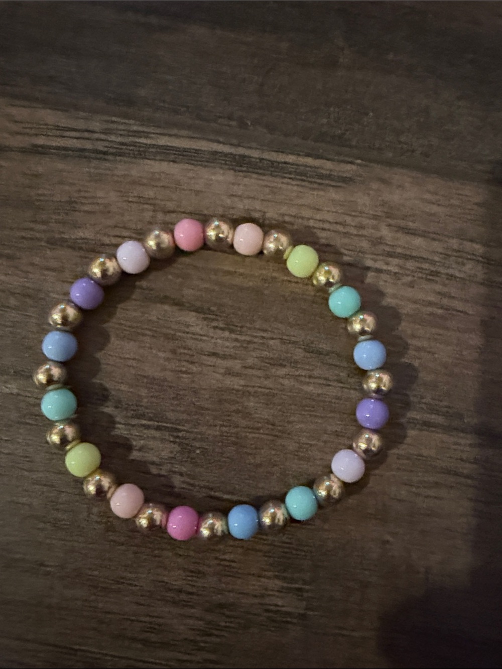 Park and Beack Pastel Beaded Stretch Bracelet - Multicolor Size Large